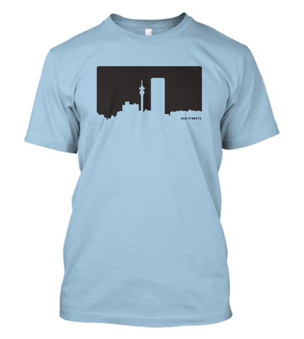 Jozi Streets T-shirt Light Blue - Black