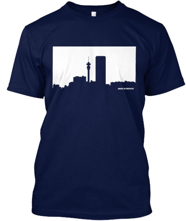 Jozi Streets T-shirt Navy Blue - White