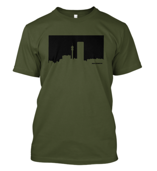 Jozi Streets T-Shirt Olive Green - Black