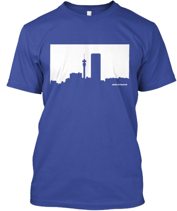Jozi Streets T-shirt Royal Blue - White